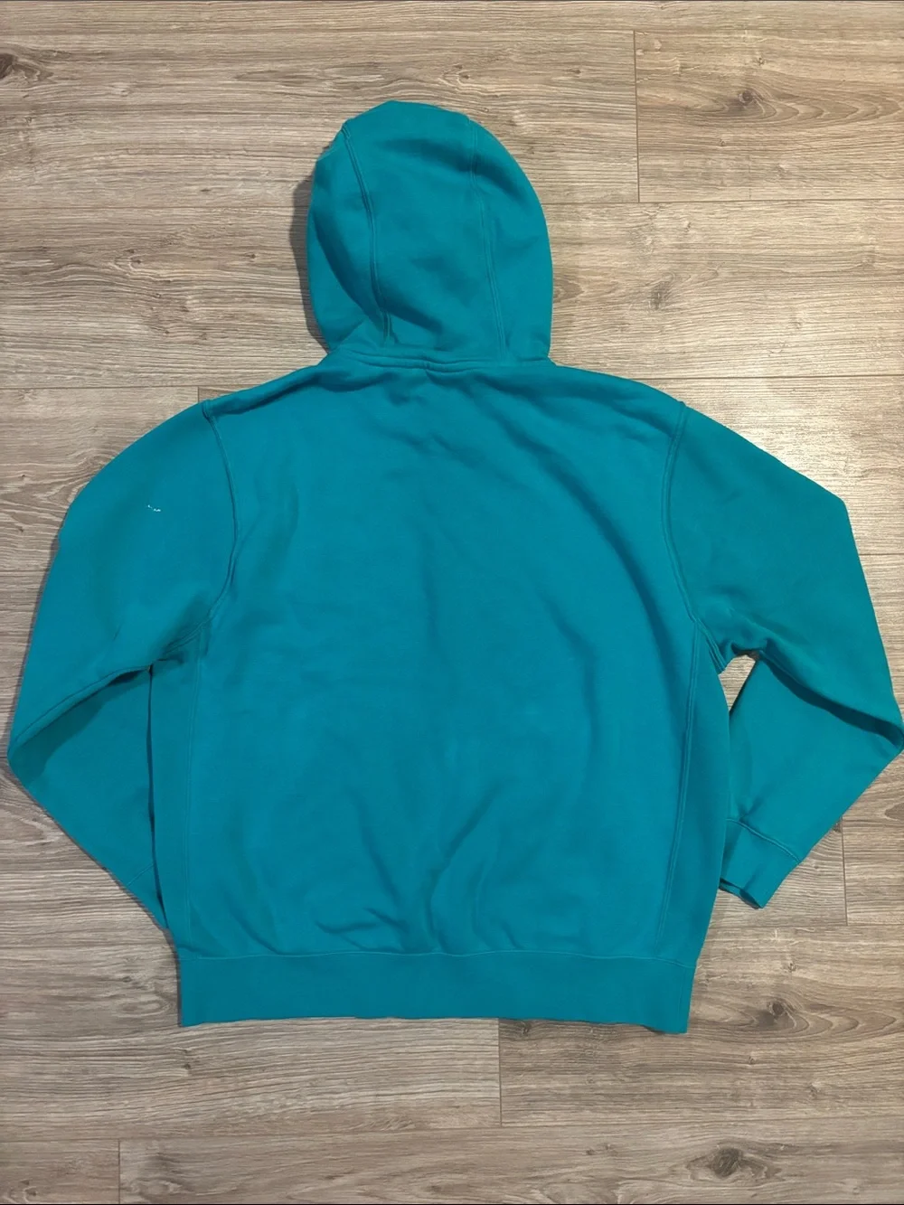 Nike Teal Blue Hooded Pullover Sweatshirt - Men's Classic Logo